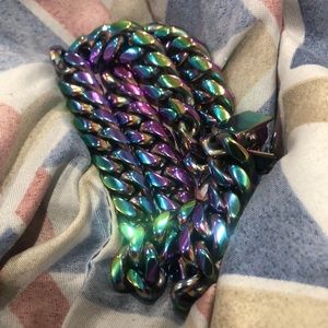 Link chain.  (Forgot how many inches it was)